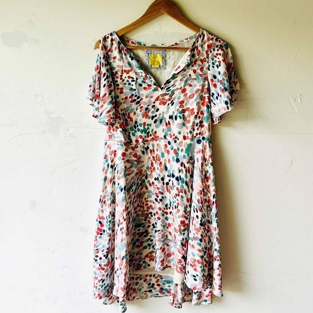 Anthropologie Maeve Cold Shoulder Dress - Picture 2 of 8